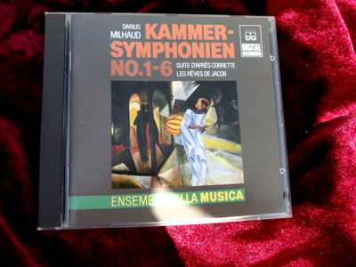 Milhaud Kammersinfonie 1-6 - Ensemble Villa Musica - mdg - booklet + hülle neu..