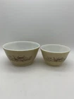 Pyrex FOREST FANCIES  Mushroom Nesting mixing bowls SET OF 2  401, 402