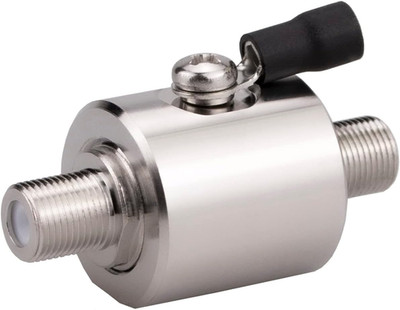 F Type Lightning Arrestor Female to Female 75 Ohm Cellular 2G 3G 4G LTE CATV Sat