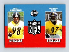 2000 Upper Deck Vintage #272 Casey Hampton / Kendrell Bell Pittsburgh Steelers
