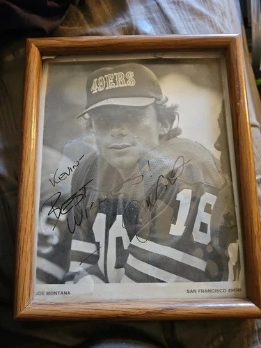 Joe Montana personally signed picture