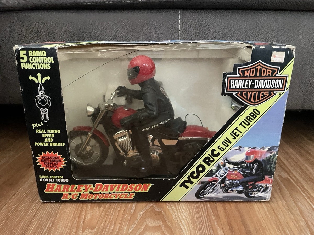 HARLEY-DAVIDSON ラジコン Tyco R/C Harley Davidson Motorcycle 1994 NEW Remote RED Turbo Vtg