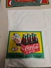 11"× 8.5" Porcelain Vtg Coca Cola Sign/ " Take Some Home Today"