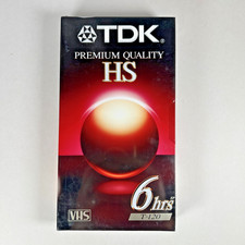 TDK T-120HS High Standard VHS Video Tape New, sealed 
