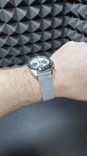 20mm Light Grey Suede Leather Watch Strap Band