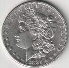 BETTER DATE 1883-S  MORGAN SILVER DOLLAR AU