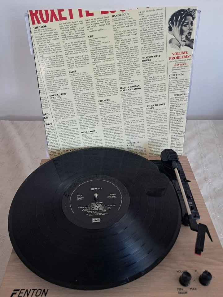 Roxette - Look Sharp 1990 Vinyl LP HMV EMC 3557 Vinyl EX CON £29.99 - Image 3 of 3