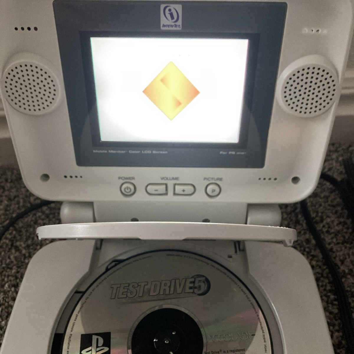 Sony PlayStation 1 PS1 Combo With LCD Monitor SCPH-101 Tested