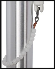 Heavy Duty Flagpole Beaded Retainer Rings to Keep Flag Close to Pole