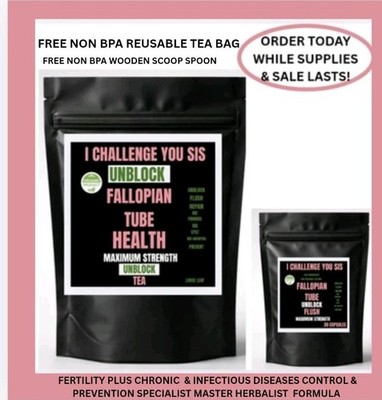 TIKTOK VIRAL   FALLOPIAN TUBE UNBLOCK FLUSH  TEA-PRICE AVAILABLE AT EBAY ONLY 