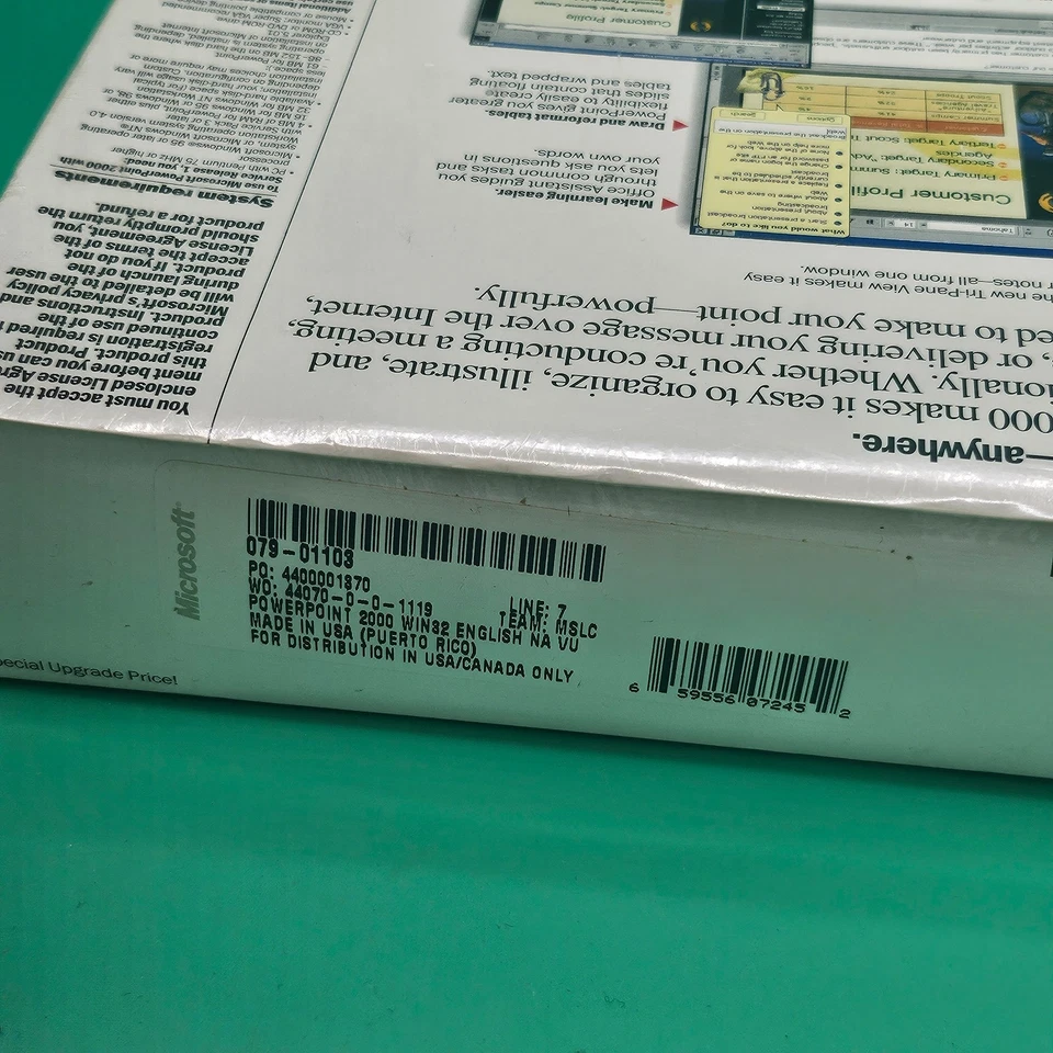 Microsoft PowerPoint 2000 Standard CD-ROM Special Upgrade Price for Windows BOX - Image 4 of 4