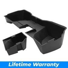 Underseat Storage Box For 14-19 Silverado Sierra 1500 2500HD Extended Double Cab
