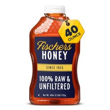 Raw Honey 40 oz   Fischer's 100 Pure Unfiltered Natural 40 Ounce Pack of 1 