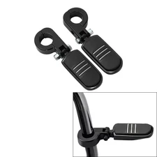 Black 1.25" Pegstreamliner Highway Engine Guard Footpegs Pegs Mount For Harley