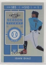 2020 Panini Chronicles Contenders Optic Holo Prizm Isan Diaz #27 02sc