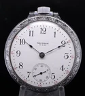 Antique 1917 Waltham Grade No. 18 18s Chrome Plated 54mm 7J O/F Pocket Watch N/R