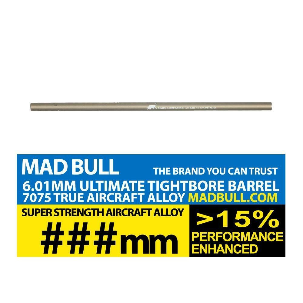 Madbull Airsoft 7075 Ultimate 6.01 Tight Bore Barrel 455 mm AEG