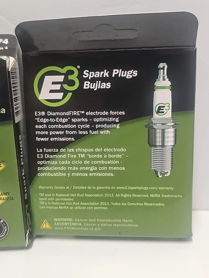 E3.74 Spark Plugs 8-pack Premium Automotive 14mm 1" Reach E3.74 OEM DiamondFIRE - Image 4 of 4