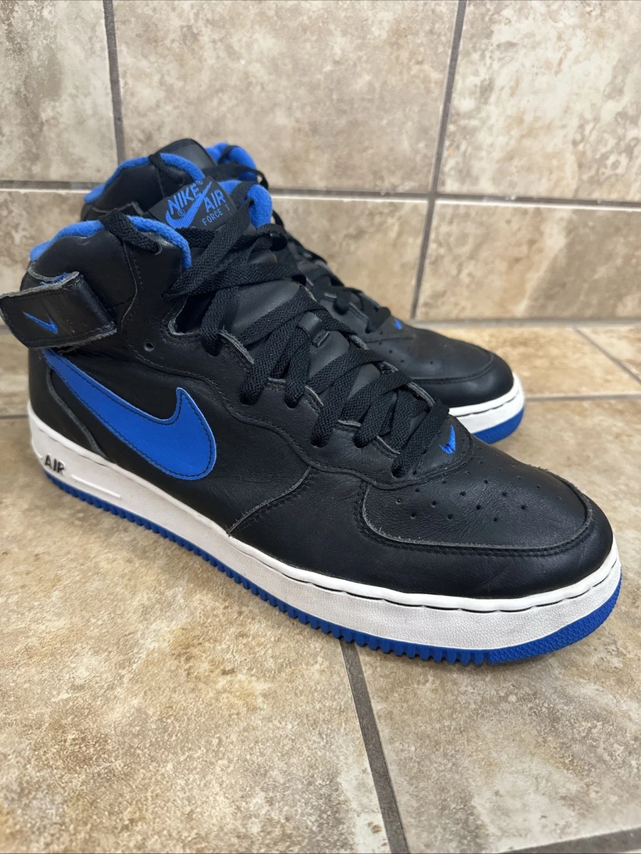 Nike Air Force 1 Mid Black Blue Spark for Sale | Authenticity Nike Air Force 1 Mid Black Blue Spark for Sale | Authenticity