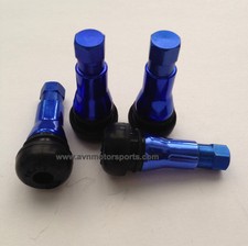 4 New Blue Valve Stems Icw Racing Mkw Traklite Wheels