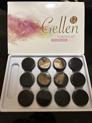Gellen Dip Powder 12 Colors Set, Acrylic Dipping Powder