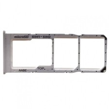 Sim Tray For Samsung Galaxy M02 M12 Micro Dual Card Adapter White