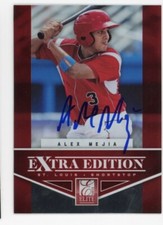 SIGNED BASEBALL CARD AUTO ST LOUIS CARDINALS ALEX MEJIA 2012 DONRUSS ELITE #48