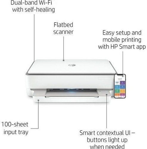 Inyección de tinta térmica HP ENVY 6022 4800 x 1200 DPI 10 ppm A4 Wi-Fi - Imagen 3 de 7
