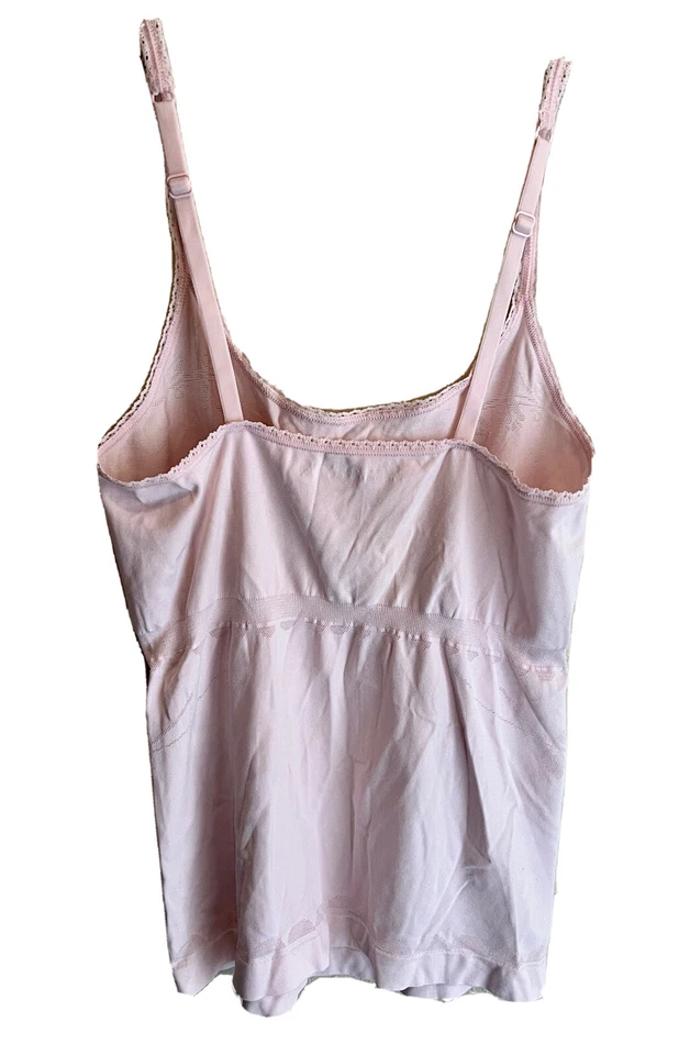 Conjunto de 2 camisolas y bragas italianas de microfibra rosa Olga rosa perforada L nuevo sin etiquetas Foto 3 de 4