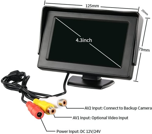 4.3''/5"/7'' LCD Screen Car Rear View Backup Monitor for Parking Reverse Camera - Picture 21 of 63