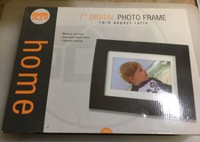 7  Digital Black Wood Photo Frame 16:9 Aspect ratio with Memory card new