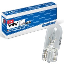 10x W5W XENOHYPE Classic T10 12 V 5 Watt Glassockellampe