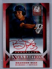 2013 Panini Elite Extra Edition #168 Brandon Diaz Signature Red Ink #/25