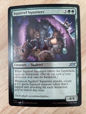 MTG Squirrel Squatters (GALAXY FOIL) #442 Uncommon Unfinity NM/M | eBay
