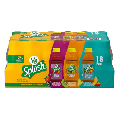 #ad V8 Splash Juice Variety Pack 12 oz Pack of 18 Bottles No ship to CA $38.04