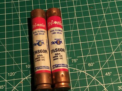 2 pcs Ferraz Trionic Smart Spot TRS60R 60A 600V Fuse, New (28)