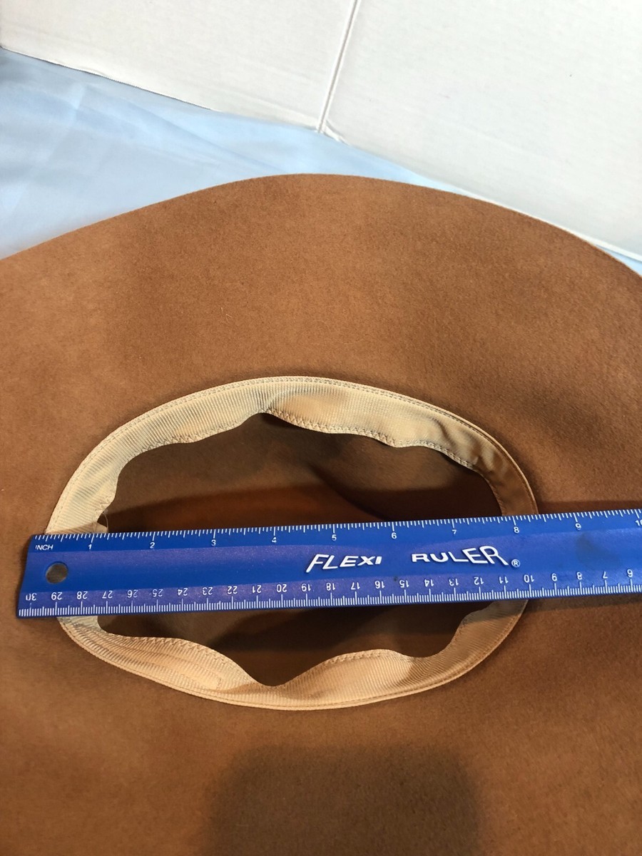 Macchia di Ruggine Wide Brim Wool Hat Macchia di Ruggine 100% Wool Brown Fedora Hat | eBay main image 2