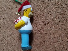 Homer Simpson Holiday Christmas Tree Ornament Santa Candy Canes Simpsons