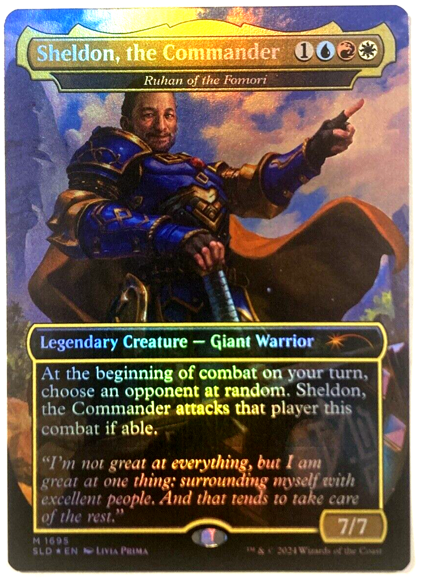MTG Sheldon, the Commander Ruhan of the Fomori RAINBOW FOIL Secret