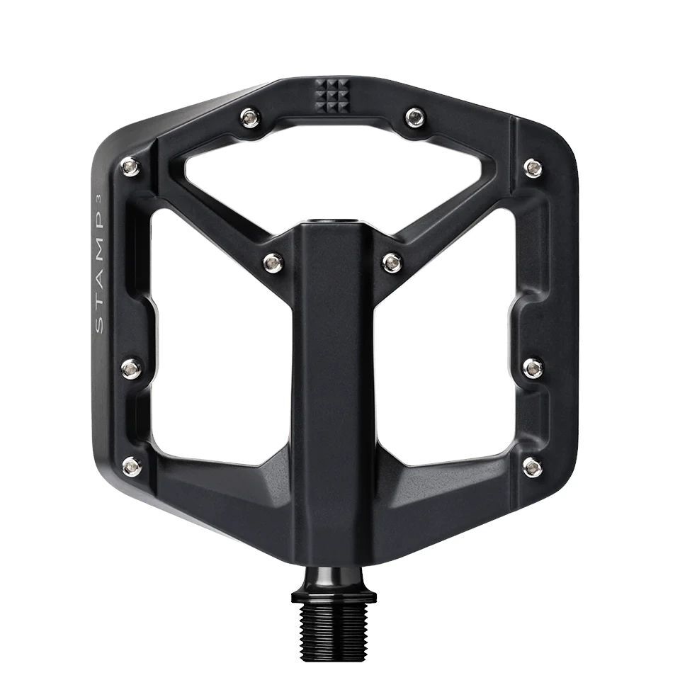 Crankbrothers Stamp 3 Mountain Bike Pedals, Black, Small