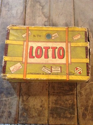 Viintage J. Pressman & Co. N.Y.C. Lotto Game