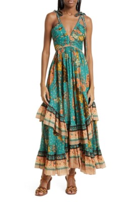 NEW, Ulla Johnson Meera Tie Strap Maxi Dress SZ 6 #D7948