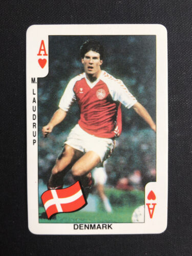 MICHAEL LAUDRUP | Denmark | 1986 Dandy Gum | Ace Poker Card - Picture 1 of 2