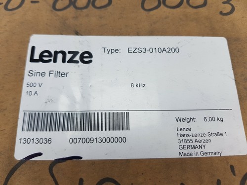 LENZE SINE FILTER EZS3-010A200, 500 V, 10 A - Picture 2 of 4