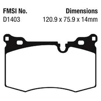 Pastillas de freno delanteras EBC DP41854R Yellowstuff para Mini Cooper 2009-2015 Foto 4 de 4