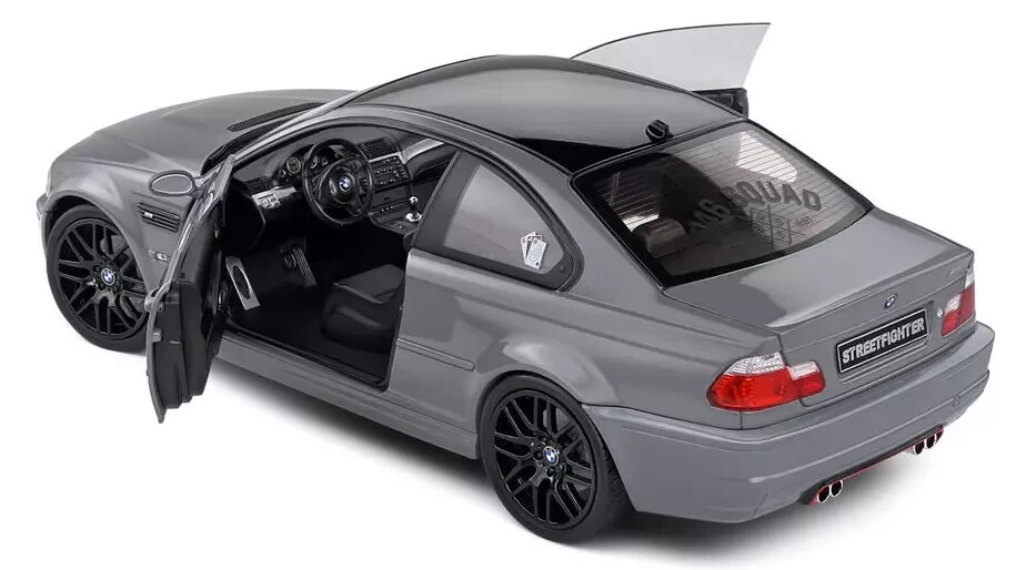 1/18 BMW E46 M3 Coupe 2000 Streetfighter Nardo Grey Diecast by