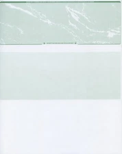 500 Blank Check Stock Paper - Check on Top - Green Marble