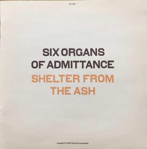 Six Organs Of Admittance / Shelter From The Ash / CD / Alternative / Indie / US