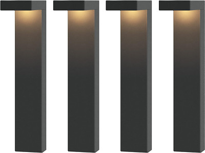 4-Pack Low Voltage Landscape Lighting, Pathway Lights, 3W 9-15V AC/DC Wired Outd