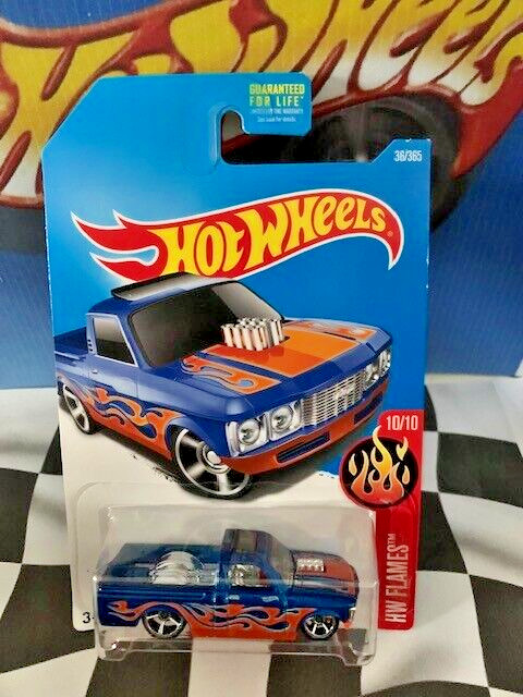 Hot Wheels 2017 HW Flames 10/10 036 Custom '72 Chevy LUV BLUE OH5